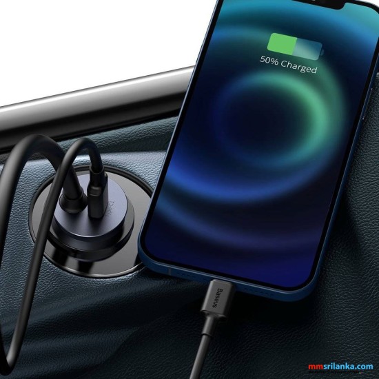 Baseus Share Together car charger 2x USB / 2x USB Type C 120W PPS Quick Charger 
